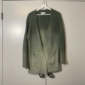 Green ombréd Cardigan from Anthropologie